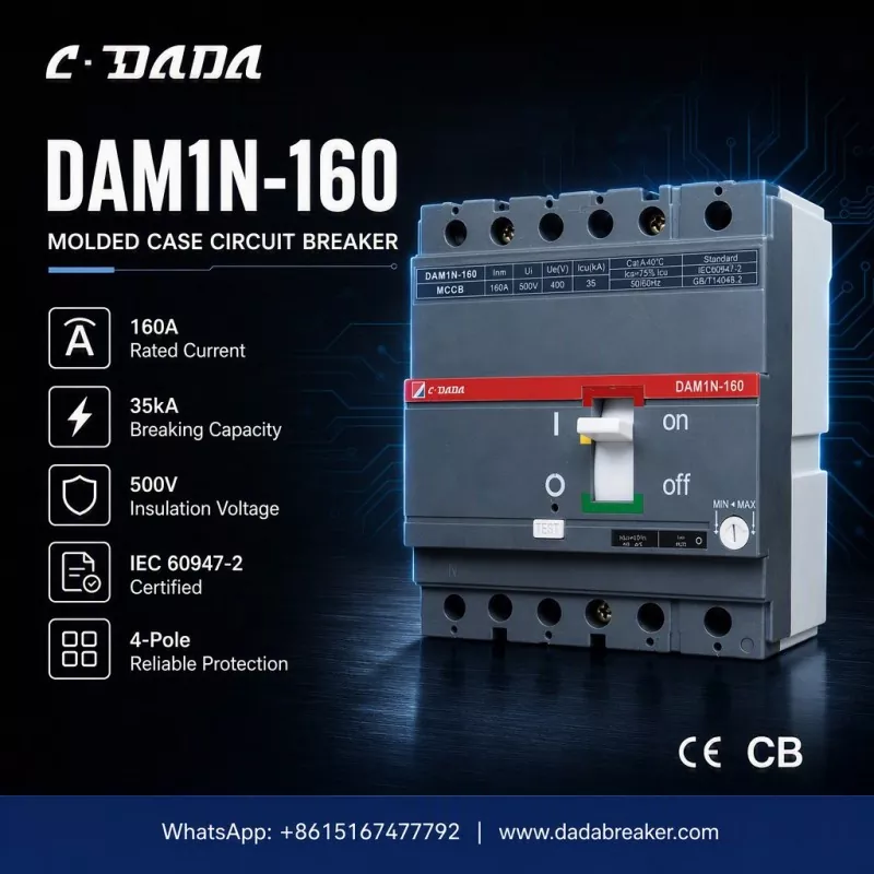Endüstriyel Ağlar için Hassas Koruma: C·DADA DAM1N-160 MCCB