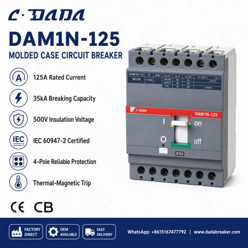 Alt Dağıtım Bütünlüğünün Sağlanması: C·DADA DAM1N-125 MCCB Çözümü